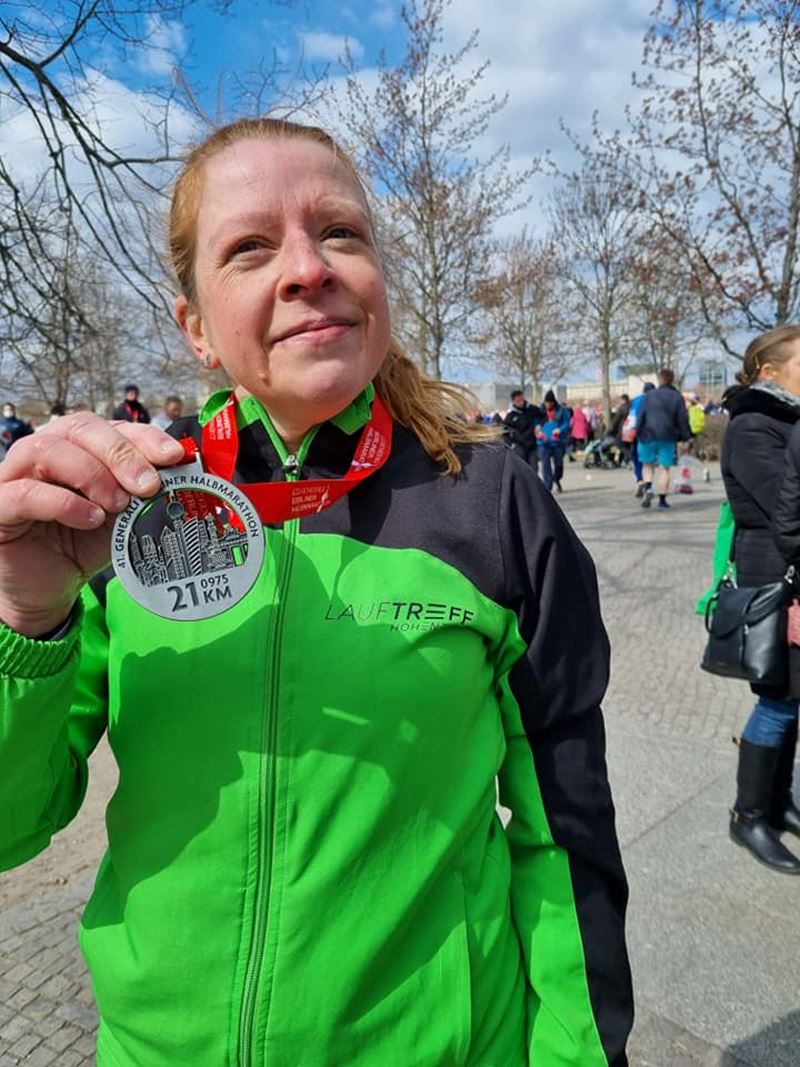 Berlin Halbmarathon mit Christine Herrmann