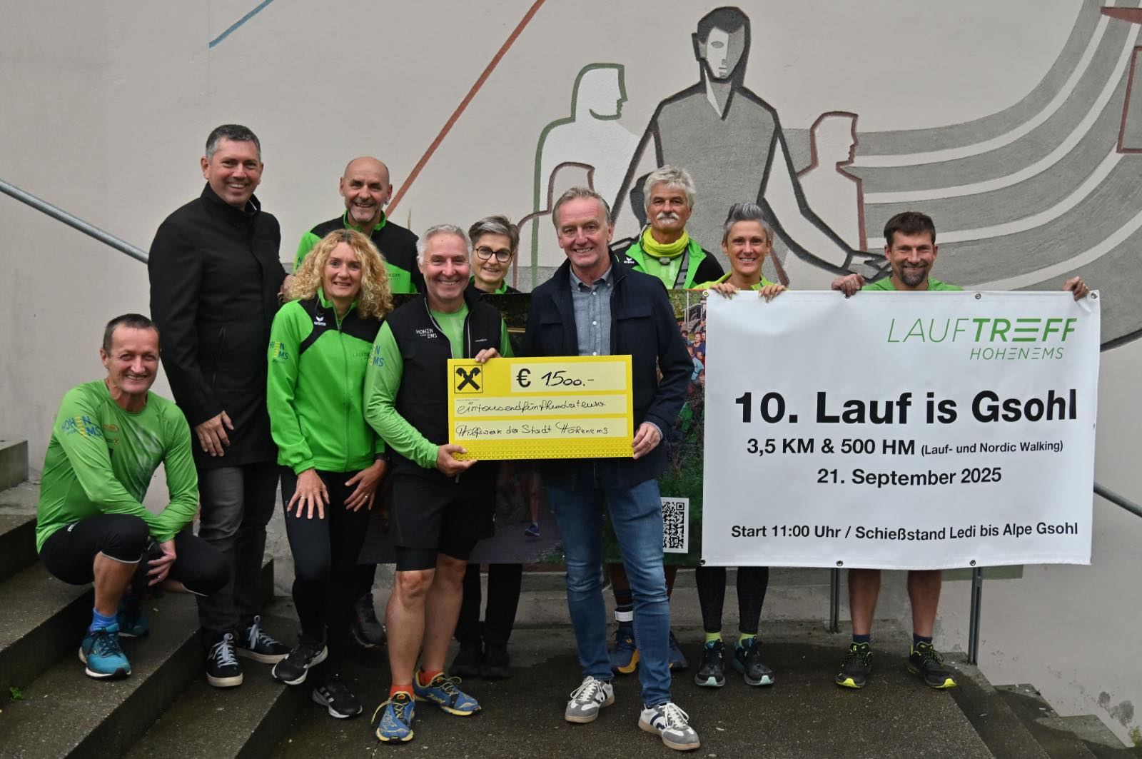 Scheckübergabe Hilfswerk Hohenems